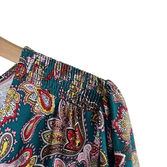 BODEN Jersey Midi Tea Dress in Chesapeake Bay Paisley Bud D0166 - Picture 6 of 11